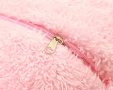 15'' Sheep Hand Warmer Pillow with Quilt - Pink