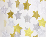 2 Pcs Sparkling Star Garlands Bunting for Wedding or Parties - Gold and Silver