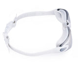 Swimming Goggles with Anti-fog Mirror Lens and Case - White