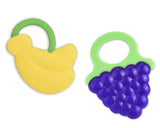 5 Pieces Fruit Soft Silicone Baby Teether Baby Teething Toy Set