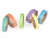 10 Pcs 5m Rainbow Craft Décor Paper Washi Masking Tape