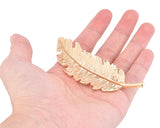 2 Pieces Korean Style Leaf Shaped Hair Clip