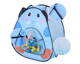 Pop-Up Play Tent with Basketball Hoop - Blue