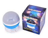 Rotating Cosmos LED Projection Night Light - Blue