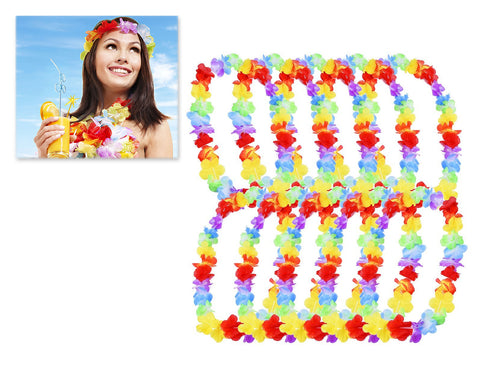 10 Pieces Hawaiian Ruffled Flower Lei