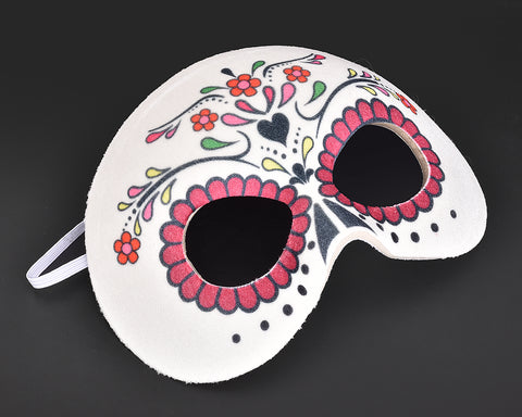 Women's Halloween Mask Masquerade Mask for Party - White