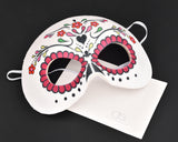 Women's Halloween Mask Masquerade Mask for Party - White