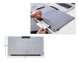 Multifunctional Felt Desk Mat Mouse Pad Table Organiser - Grey