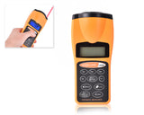 18 Meters Battery Operated Laser Meter with LCD Display - Orange