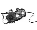 Masquerade Mask with Flower Set of 2 Costume Party Mask