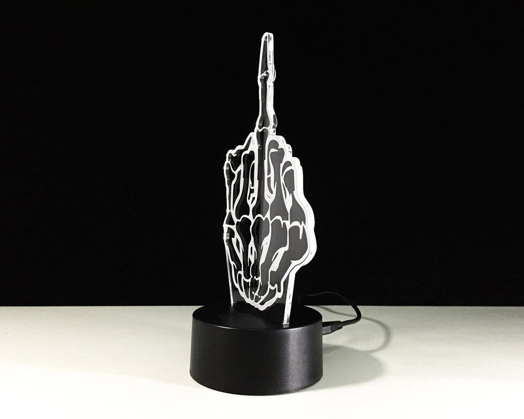 Multi Colors Middle Finger LED 3D Optical Illusion Lamp – SCSpecial