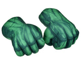 1 Pair 9.5 inch Plush Fist Gloves - Green