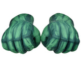 1 Pair 9.5 inch Plush Fist Gloves - Green