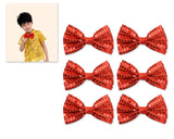 Kids Sequin Bow Tie for Party and Stage Show Set of 6