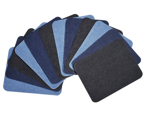 Iron On Patches for Jeans 12 Pieces Assorted Cotton Jeans Repair Kit