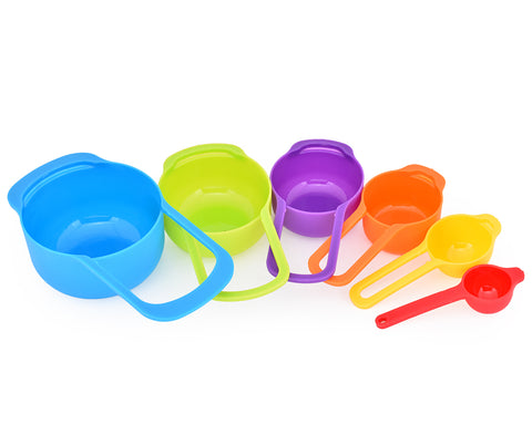 6 Pieces Plastic Measuring Spoons