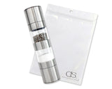 Stainless Steel Dual Combo Salt Pepper Mill with Ceramic Grinder