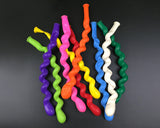 Spiral Party Balloons 100 Pieces 40 Inches Multicolor Latex Balloons with Air Pump