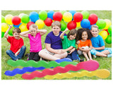Spiral Party Balloons 100 Pieces 40 Inches Multicolor Latex Balloons with Air Pump
