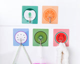 5 Pieces Fruit Series Self Adhesive Hooks