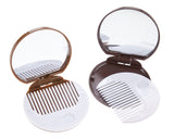 5 Pcs Chocolate Cookie Compact Mirror Makeup Vanity Mirror - Brown