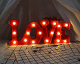 LED Marquee Love Symbol Light - Red