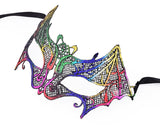 Colorful Halloween Masquerade Party Fancy Dress Sexy Lace Eye Mask - Swan