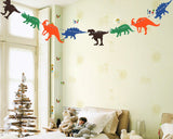 Dinosaur Flag Kids Birthday Bunting Banner for Party Decoration