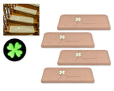 Non Slip Carpets with Luminous Clover 4 Pcs Anti Slip Stair Tread