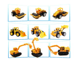 Construction Vehicles Alloy Toy Trunk Model Set of 5