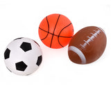6 Inch Inflatable Sports Balls with Air Pump for Kids Set of 4