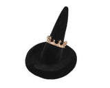 Ring Holders 2 Pieces Velvet Flocking Ring Stands