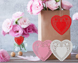 Paper Heart Doilies 100 Pieces Heart Shaped Lace Doilies Paper