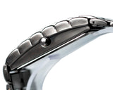 Men Carbonized Steel Binary LED Quartz Movement Wrist Watch