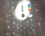 Chandelier Crystals Ball with Rainbow Suncatcher