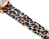 Trendy Leopard Silicone Band Dress Analog Wrist Watches for Women Girl