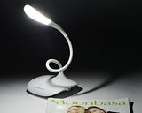 3 Level Adjustable Brightness Touch Sensor LED Desk Lamp - White