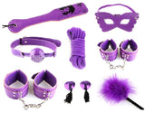 Adult SM Bondage Set with Spanking Paddle Set of 8