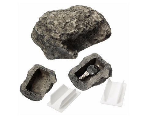 Fake Rock 2 Pieces Realistic Spare Key Holder