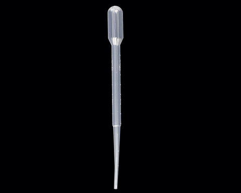 100 Pieces 3ml Plastic Disposable Pasteur Pipettes - Transparent