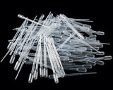 100 Pieces 3ml Plastic Disposable Pasteur Pipettes - Transparent