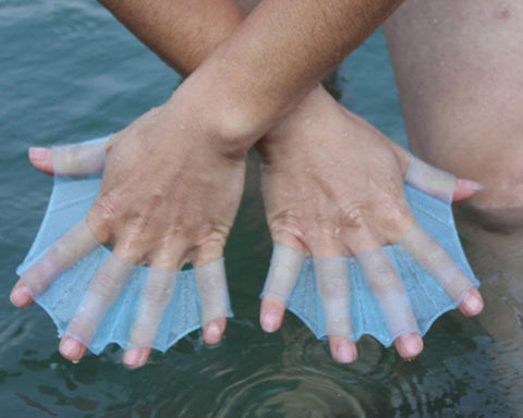 Silicone Webbed Gloves for Swim Training