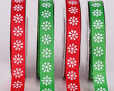 Christmas Ribbon 6 Pieces 0.4 Inch x 20 Yards Xmas Ribbon