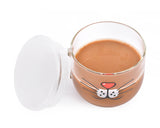 500ml Glass Coffee Mug Cup with Cover for Microwave