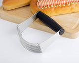 Pastry Dough Blender with Stainless Steel Blade and Rubber Grip