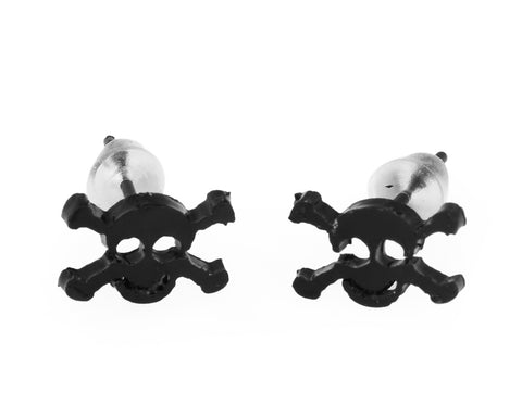 3 Pairs Skull Stainless Steel Stud Earrings for Men