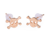 3 Pairs Skull Stainless Steel Stud Earrings for Men