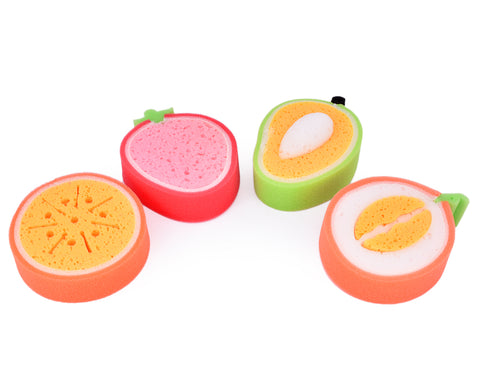 4 Pieces Fruit Shaped Kitchen Sponges