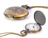 Vintage Quartz Pocket Watch with Chain