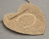 Cards Banner Heart Shaped Jute Burlap Banner